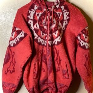 Artesanias Tuntaquimba Wool Zip Up Jacket